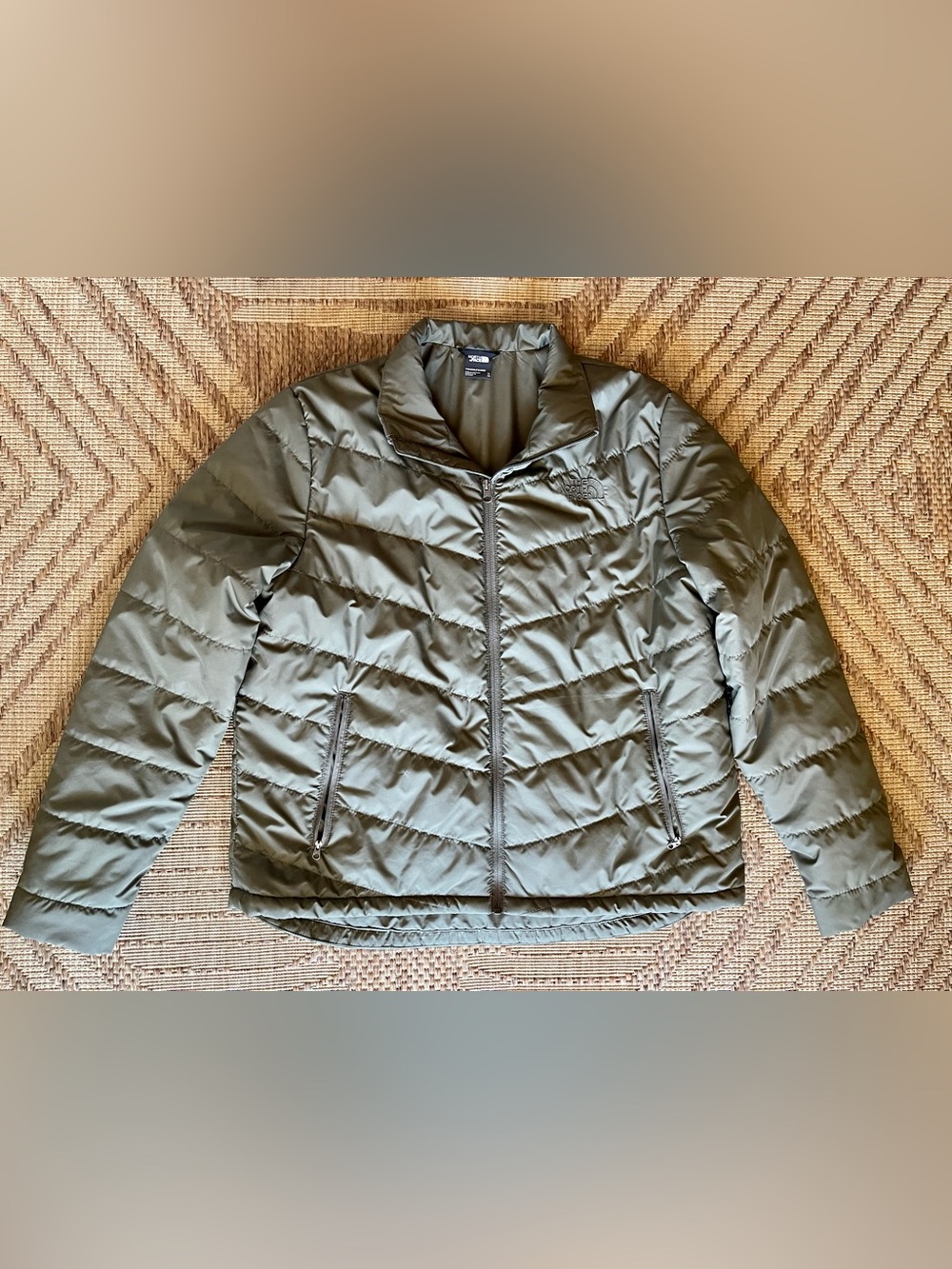 The North Face Women's Olive Green Quilted Puffer Jacket